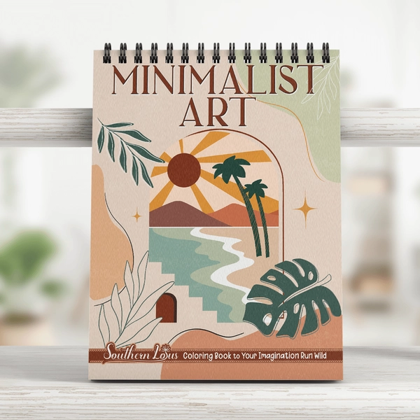 Minimalistisches Kunst Ausmalbuch - 4