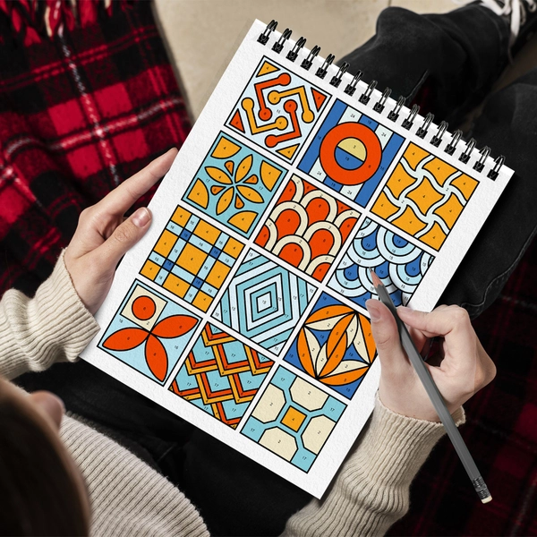 Color by Number Mindfulness Patterns Coloring Book - 4