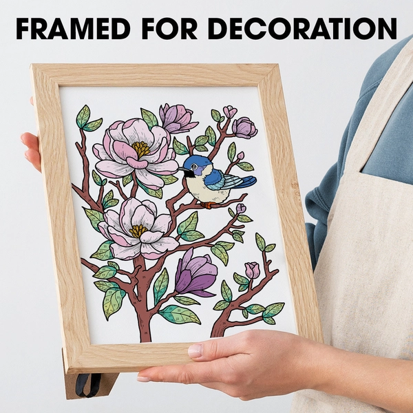 Color By Number Flowers Coloring Book - 5