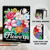 Color By Number Flowers Coloring Book - 2