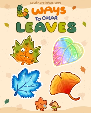 How to Color Leaf: 4 Ways to Color Leaves with Detailed Coloring Tutorials