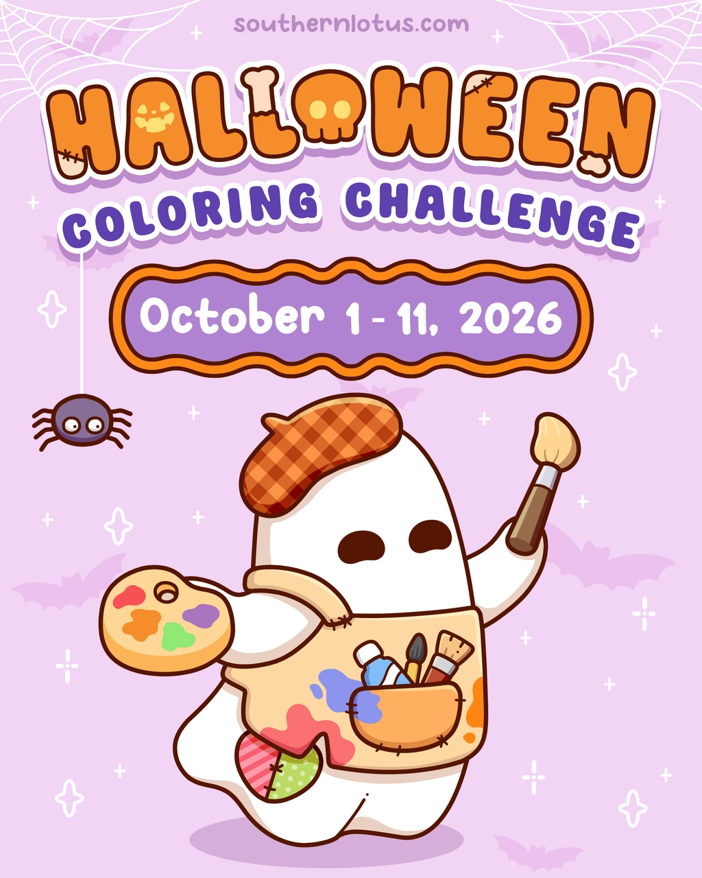 Southern Lotus Halloween Coloring Challenge: Win Free Coloring Books