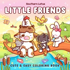 Little Friends Cute & Easy Coloring Book
