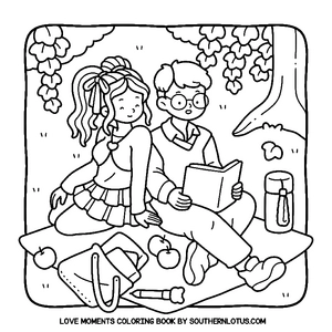 Free Love Moments Coloring Book - 5