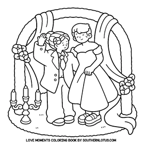 Free Love Moments Coloring Book - 8