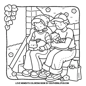 Free Love Moments Coloring Book - 9