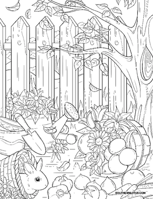 Free Autumn Charm Coloring Book - 1