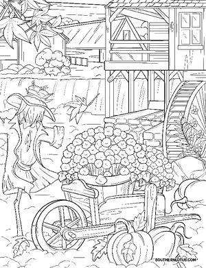 Free Autumn Charm Coloring Book - 5