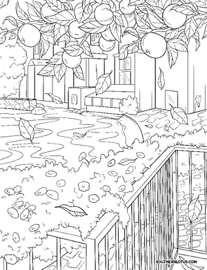 Free Autumn Charm Coloring Book - 8