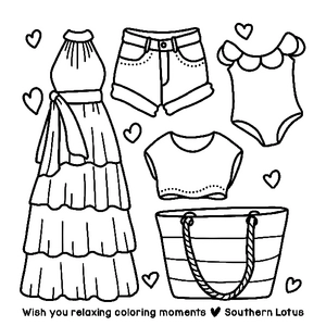 Free This Summer Funky & Easy Coloring Book - 3