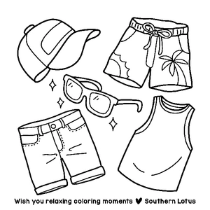 Free This Summer Funky & Easy Coloring Book - 6
