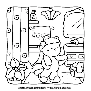 Free Calm Days Coloring Book - 1