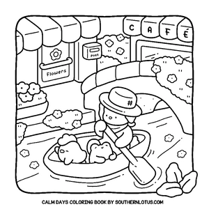 Free Calm Days Coloring Book - 3