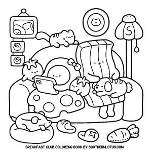 Free Breakfast Club Coloring Book - 0
