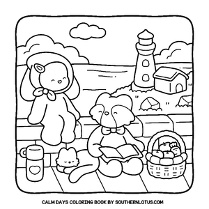 Free Calm Days Coloring Book - 5