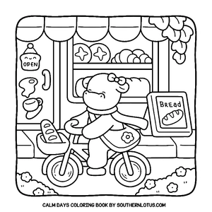 Free Calm Days Coloring Book - 6