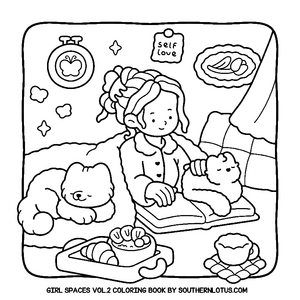 Free Girl Spaces Vol.2 Coloring Book - 0