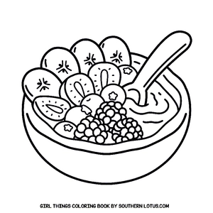 Free Girl Things Coloring Book - 6