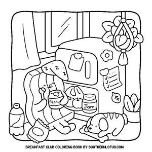 Free Breakfast Club Coloring Book - 2