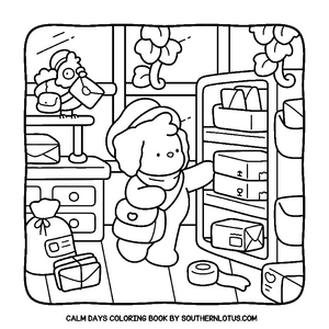 Free Calm Days Coloring Book - 7