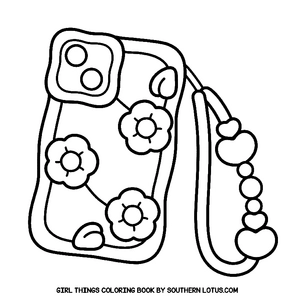 Free Girl Things Coloring Book - 9