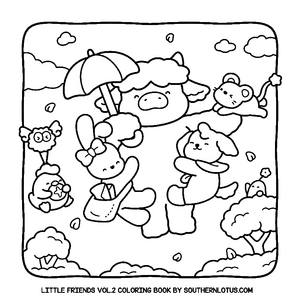 Free Little Friends Vol. 2 Coloring Book - 0
