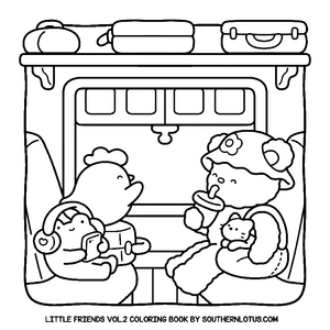 Free Little Friends Vol. 2 Coloring Book - 1