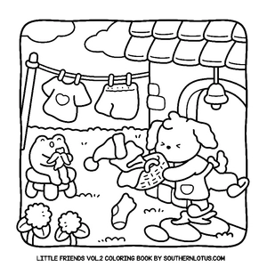 Free Little Friends Vol. 2 Coloring Book - 3