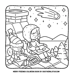 Free Merry Friends Coloring Book - 5