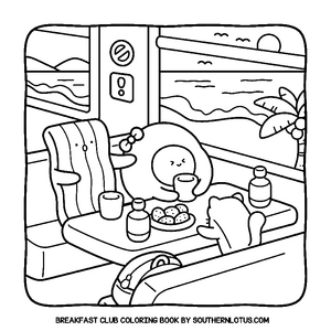 Free Breakfast Club Coloring Book - 9