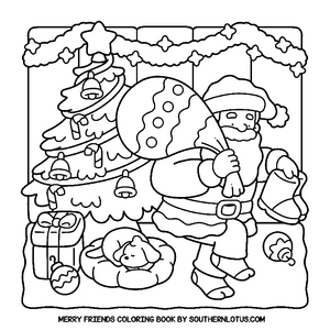 Free Merry Friends Coloring Book - 6