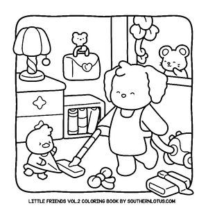 Free Little Friends Vol. 2 Coloring Book - 5
