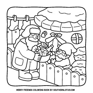 Free Merry Friends Coloring Book - 7