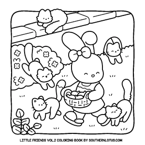 Free Little Friends Vol. 2 Coloring Book - 7