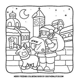 Free Merry Friends Coloring Book - 9