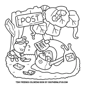 Free Tiny Friends Coloring Book - 1