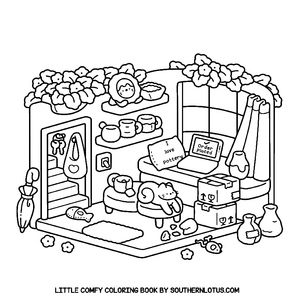 Free Little Comfy Coloring Book - 0