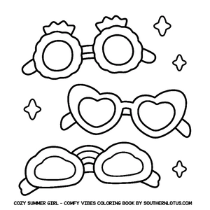 Free Comfy Vibes: Cozy Summer Girl Coloring Book - 0