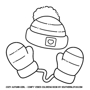 Free Comfy Vibes: Cozy Autumn Girl Coloring Book - 0
