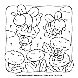 Free Tiny Friends Coloring Book - 3