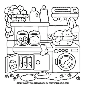 Free Little Comfy Coloring Book - 1
