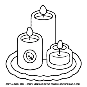 Free Comfy Vibes: Cozy Autumn Girl Coloring Book - 1