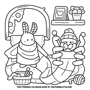 Free Tiny Friends Coloring Book - 4