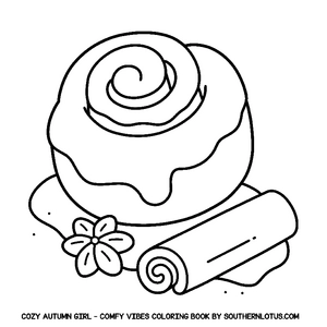 Free Comfy Vibes: Cozy Autumn Girl Coloring Book - 3