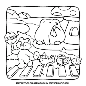 Free Tiny Friends Coloring Book - 5