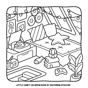 Free Little Comfy Coloring Book - 3