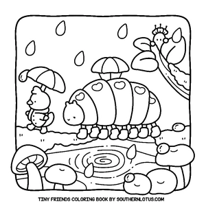 Free Tiny Friends Coloring Book - 6
