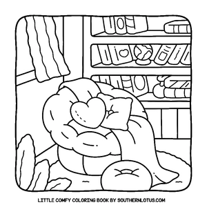 Free Little Comfy Coloring Book - 4