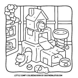 Free Little Comfy Coloring Book - 5