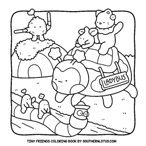 Free Tiny Friends Coloring Book - 8